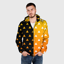 Ветровка с капюшоном мужская ZENITSU ЗЕНИТСУ КИМОНО, цвет: 3D-черный — фото 2