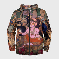 Ветровка с капюшоном мужская BRING ME THE HORIZON ART, цвет: 3D-черный
