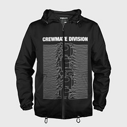 Ветровка с капюшоном мужская CrewMate Division, цвет: 3D-черный