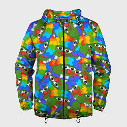 Ветровка с капюшоном мужская ПЕПЕ КЛОУН, цвет: 3D-черный