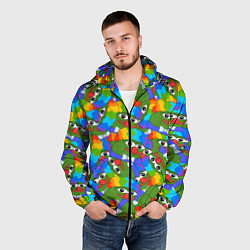 Ветровка с капюшоном мужская ПЕПЕ КЛОУН, цвет: 3D-черный — фото 2