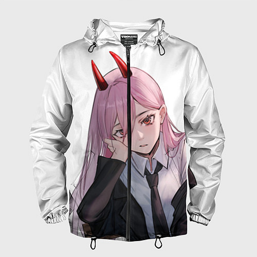 Мужская ветровка Человек Бензопила / 3D-Черный – фото 1