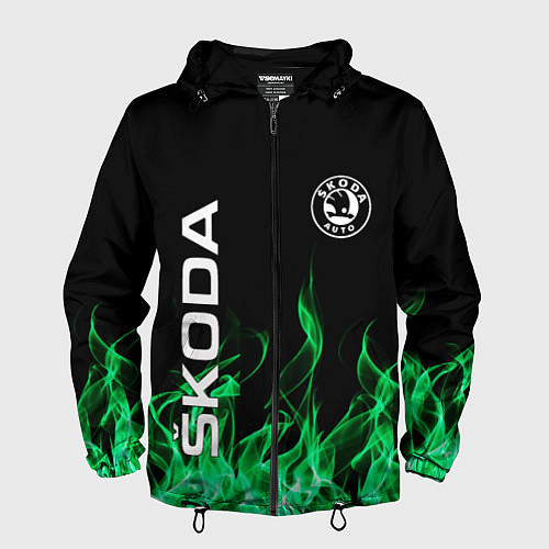 Мужская ветровка SKODA / 3D-Черный – фото 1