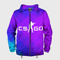 Ветровка с капюшоном мужская CS GO Disco Tech v2, цвет: 3D-черный