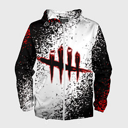Ветровка с капюшоном мужская Dead by Daylight, цвет: 3D-белый