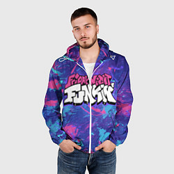 Ветровка с капюшоном мужская Friday Night Funkin, цвет: 3D-белый — фото 2