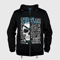 Ветровка с капюшоном мужская URBAN Downtown, цвет: 3D-черный
