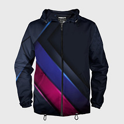 Ветровка с капюшоном мужская Sport style 3d, цвет: 3D-черный