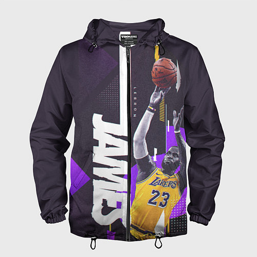 Мужская ветровка Леброн / 3D-Черный – фото 1