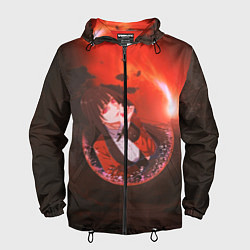 Ветровка с капюшоном мужская Kakegurui Yumeko Jabami art, цвет: 3D-черный