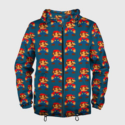 Ветровка с капюшоном мужская Марио, цвет: 3D-черный