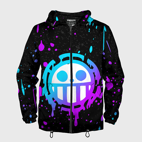 Мужская ветровка ONE PIECE ВАН ПИС НЕОН / 3D-Черный – фото 1