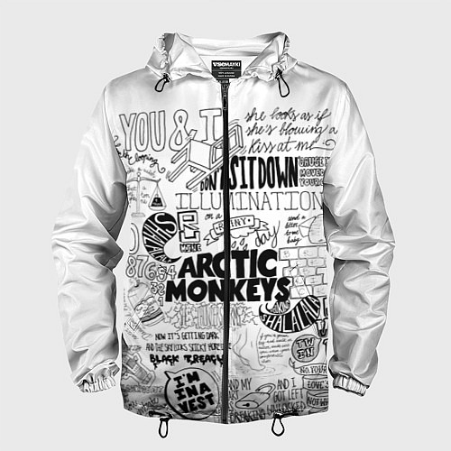 Мужская ветровка Arctic Monkeys / 3D-Черный – фото 1