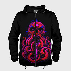 Мужская ветровка Череп Осьминог Octopus Skull