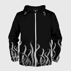Ветровка с капюшоном мужская Octopus Щупальца, цвет: 3D-белый