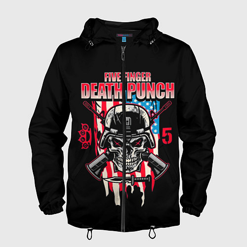 Мужская ветровка 5FDP Five Finger Death Punch / 3D-Черный – фото 1