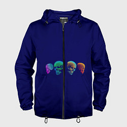 Мужская ветровка Rainbow Skulls