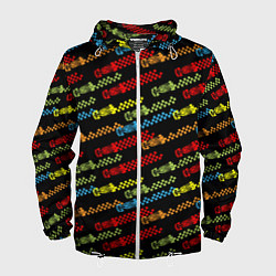 Ветровка с капюшоном мужская Формула 1 Гонки, цвет: 3D-белый