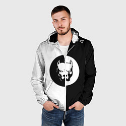 Ветровка с капюшоном мужская PITBULL SYNDICATE ПИТБУЛЬ СИ, цвет: 3D-белый — фото 2