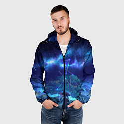 Ветровка с капюшоном мужская MONA GENSHIN IMPACT, цвет: 3D-черный — фото 2