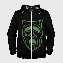 Ветровка с капюшоном мужская Носферату, цвет: 3D-белый