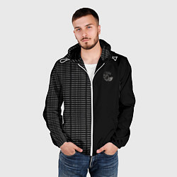 Ветровка с капюшоном мужская Silencer, цвет: 3D-белый — фото 2