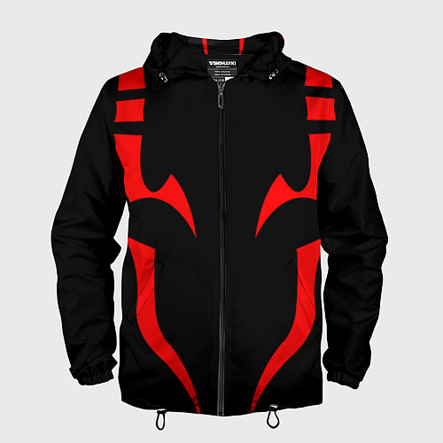 Мужская ветровка ТАТУ ИТАДОРИ СУКУНА TATTOO SUKUNA, ITADORI / 3D-Черный – фото 1