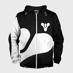 Ветровка с капюшоном мужская DESTINY 2 LOGO WHITE, цвет: 3D-белый