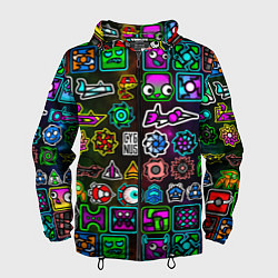 Мужская ветровка Geometry Dash: Heroes