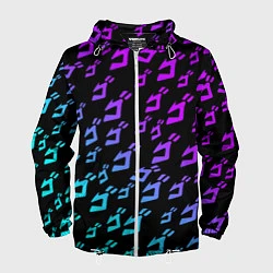 Мужская ветровка JOJOS BIZARRE ADVENTURE NEON PATTERN НЕОН УЗОР