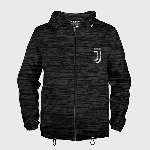 Мужская ветровка Juventus Asphalt theme / 3D-Черный – фото 1