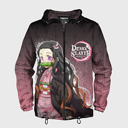 Ветровка с капюшоном мужская НЕЗУКО NEZUKO SLAYER, цвет: 3D-черный