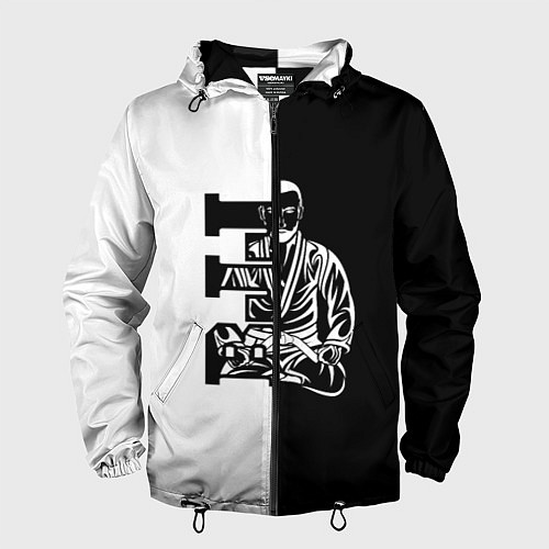 Мужская ветровка BJJ / 3D-Черный – фото 1