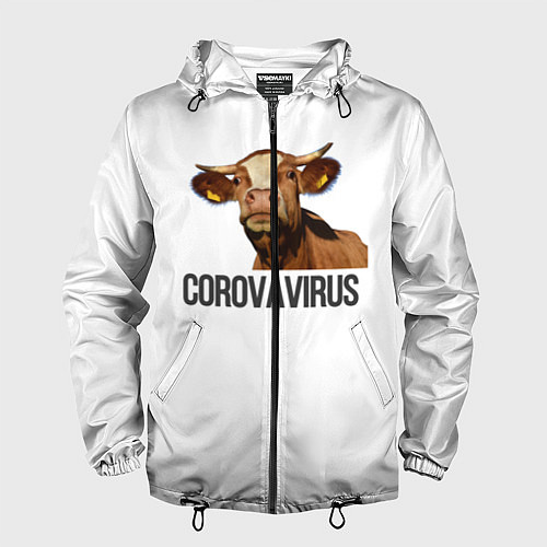 Мужская ветровка Corovavirus / 3D-Черный – фото 1