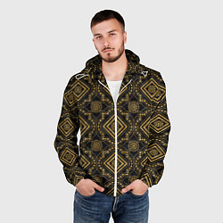 Ветровка с капюшоном мужская Versace classic pattern, цвет: 3D-белый — фото 2