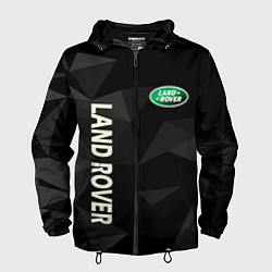 Ветровка с капюшоном мужская Land Rover геометрия, цвет: 3D-черный