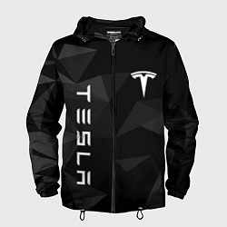 Ветровка с капюшоном мужская Tesla Тесла, цвет: 3D-черный
