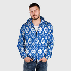 Ветровка с капюшоном мужская Blue Pattern Dope Camo Dope Street Market, цвет: 3D-черный — фото 2