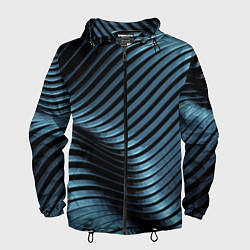 Ветровка с капюшоном мужская Fashion pattern 2027, цвет: 3D-черный