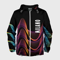 Ветровка с капюшоном мужская Fashion pattern Neon Milano, цвет: 3D-белый