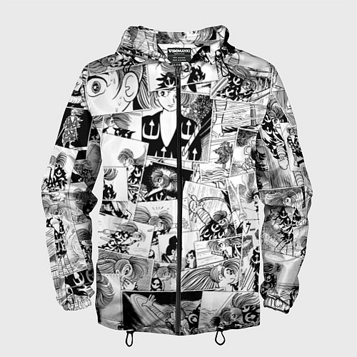 Мужская ветровка Dororo pattern / 3D-Черный – фото 1