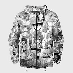 Ветровка с капюшоном мужская Toradora pattern, цвет: 3D-черный