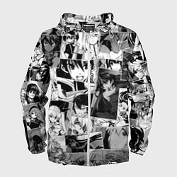 Ветровка с капюшоном мужская Убийца Акамэ pattern, цвет: 3D-белый