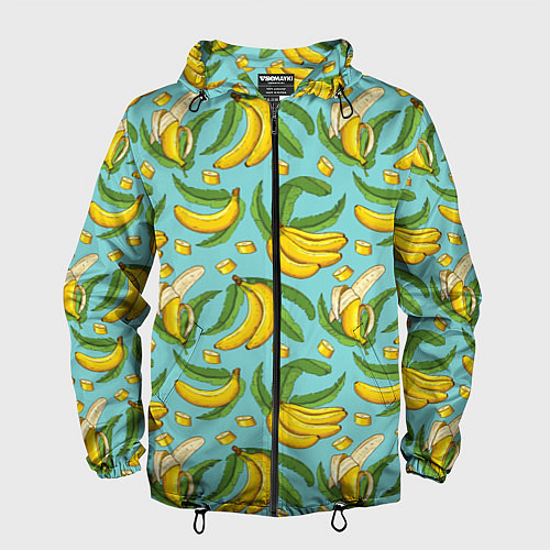 Мужская ветровка Banana pattern Summer Fashion 2022 / 3D-Черный – фото 1
