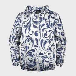 Мужская ветровка Гжелевый рисунок