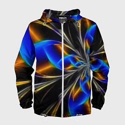 Ветровка с капюшоном мужская Neon vanguard pattern Fashion 2023, цвет: 3D-белый