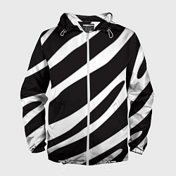 Мужская ветровка Анималистичный рисунок зебра