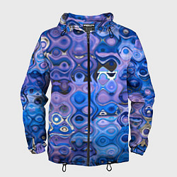Ветровка с капюшоном мужская Blurring colors, цвет: 3D-черный