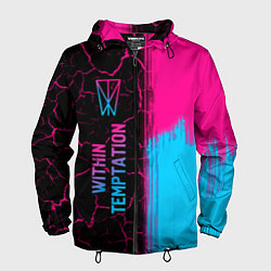 Мужская ветровка Within Temptation - neon gradient: по-вертикали