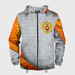 Мужская ветровка Orange & silver Russia